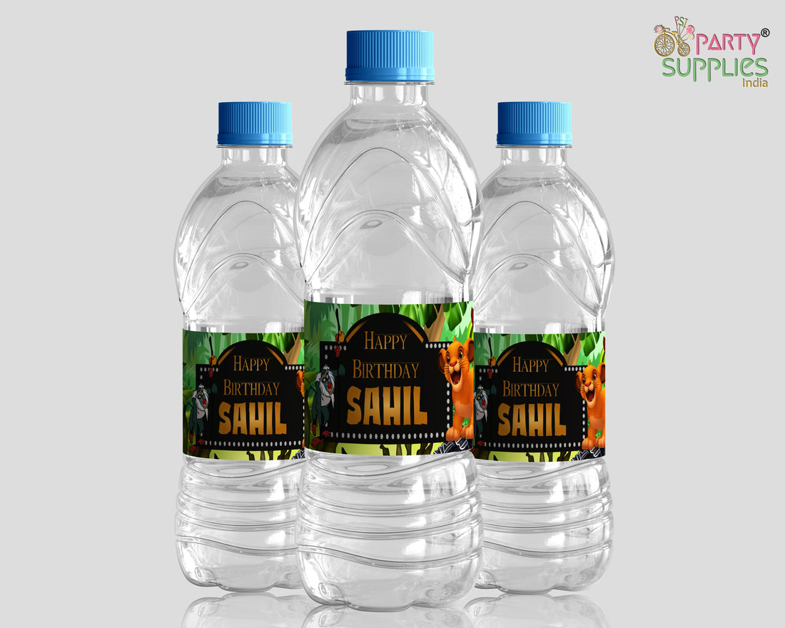 Lion King Theme Water Bottle Stickers