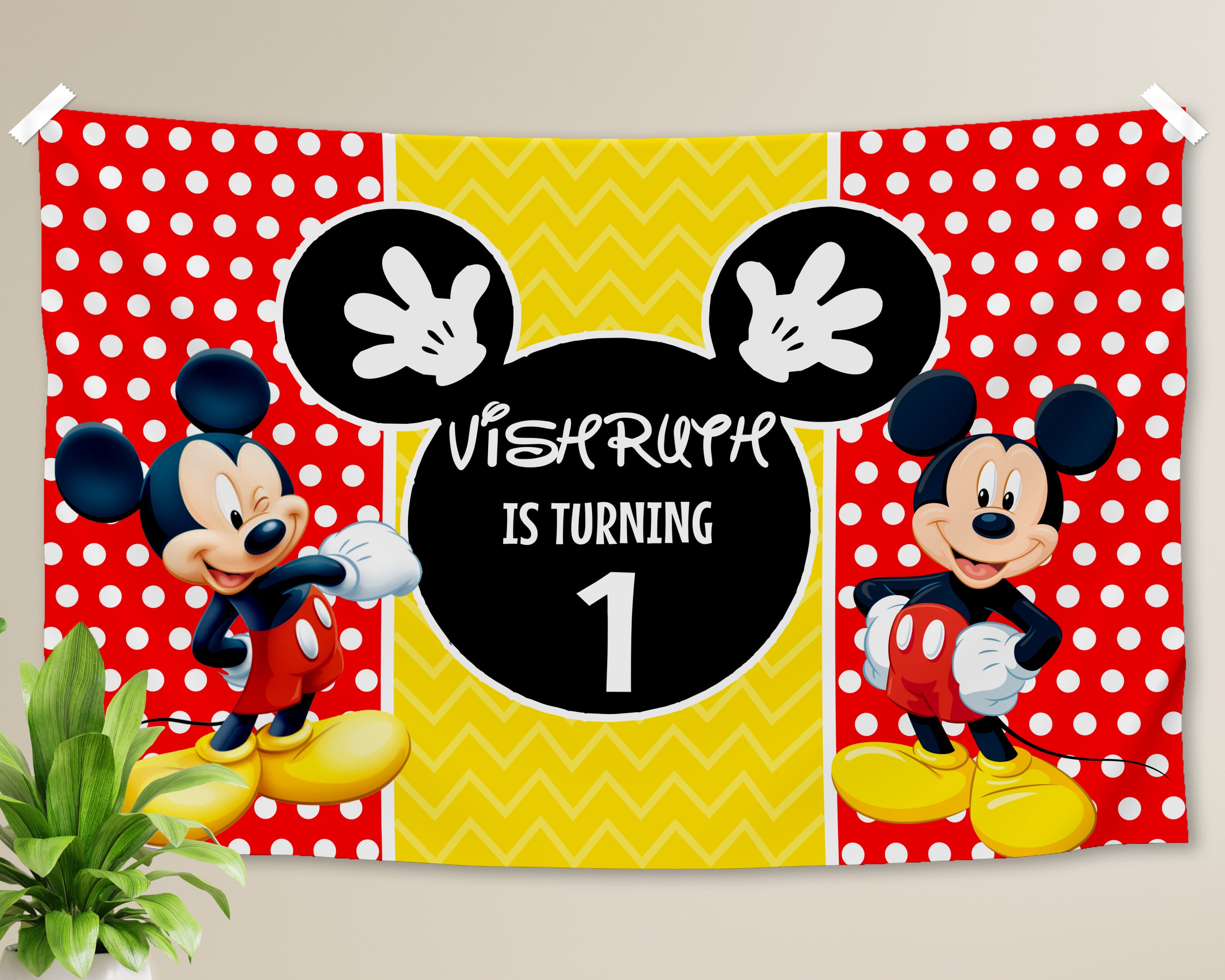 Baby First Mouse Mickey Mouse 1st Birthday Background