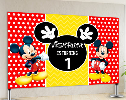 PSI Mickey Mouse Backdrop