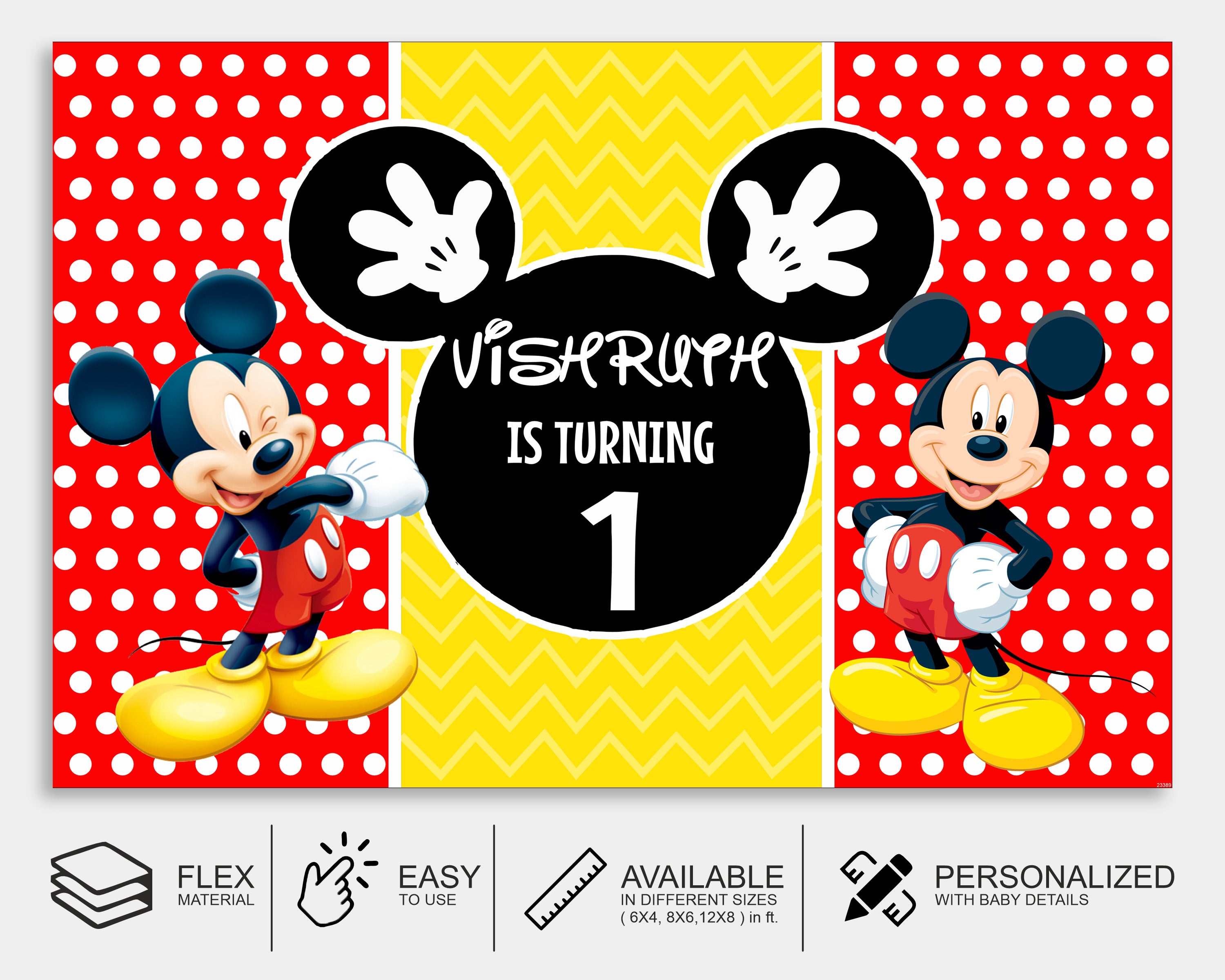 Mickey Birthday Background