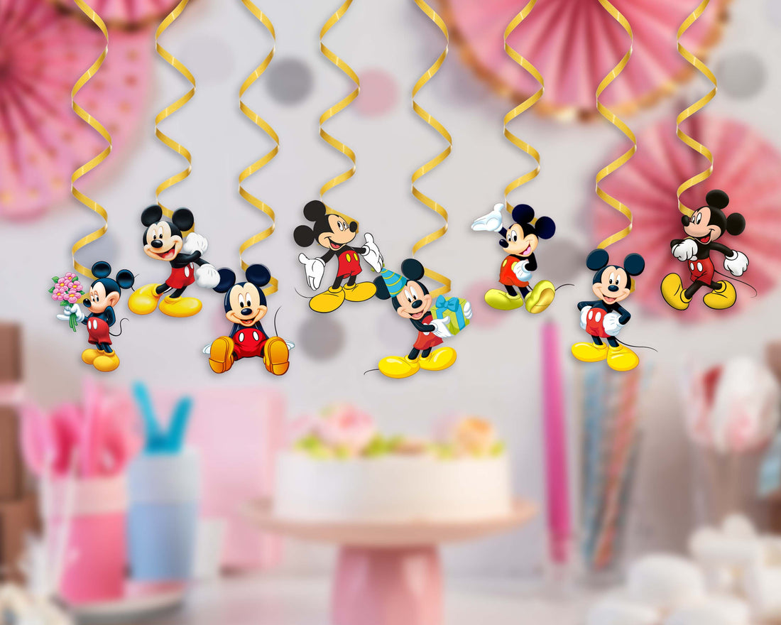 Mickey Mouse Colourfull Swirls