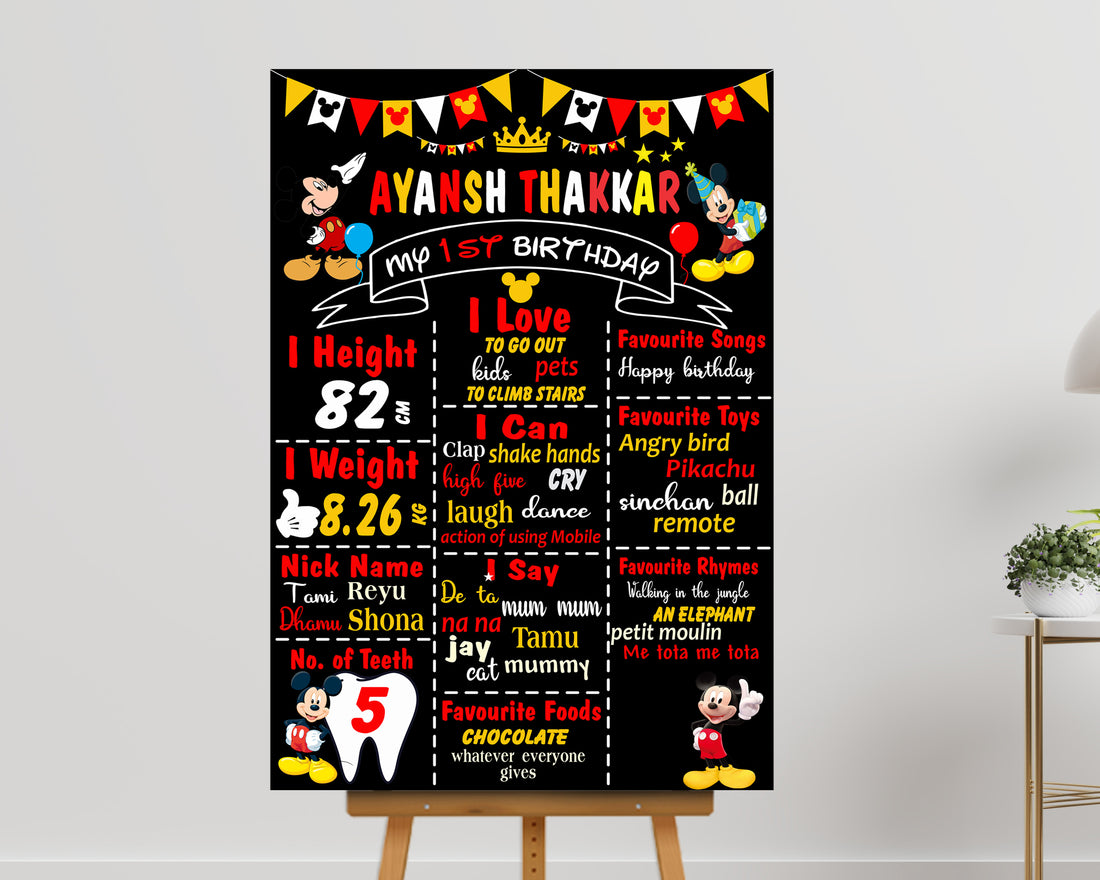 Mickey Mouse Customized Chalkboard