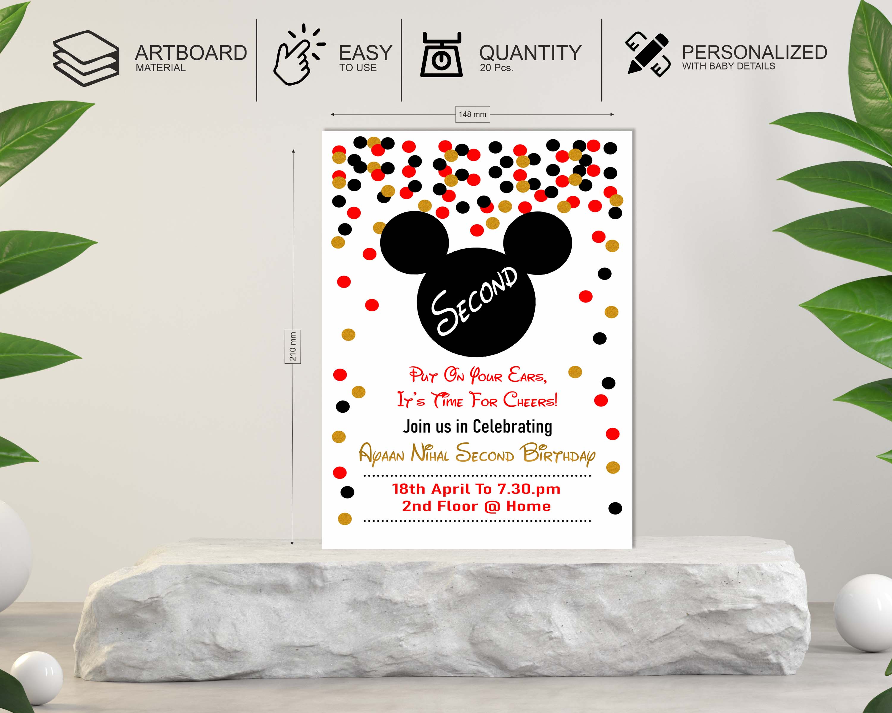 PSI Mickey Mouse Invite