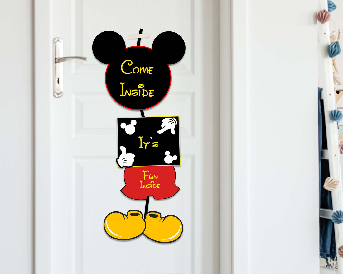 Mickey Mouse Personalized Door Poster
