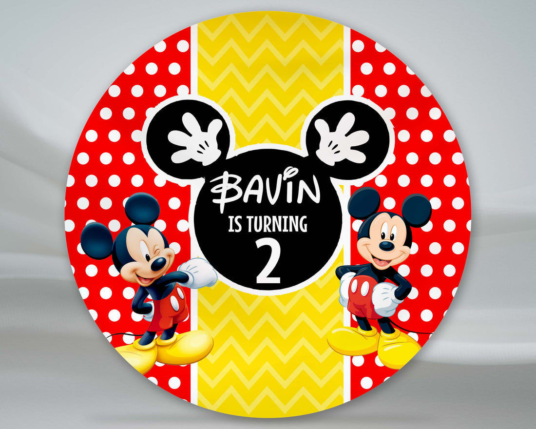 Mickey Mouse Round Backdrop