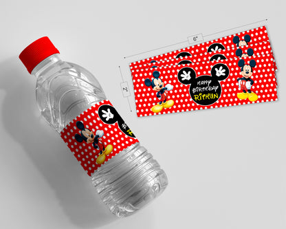 PSI Mickey Mouse Theme Water Bottle Sticker