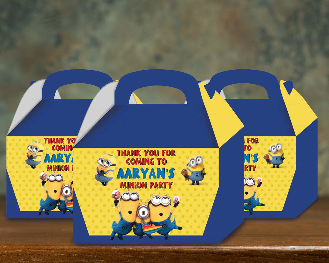 Minion Theme Goodie Return Gift Boxes