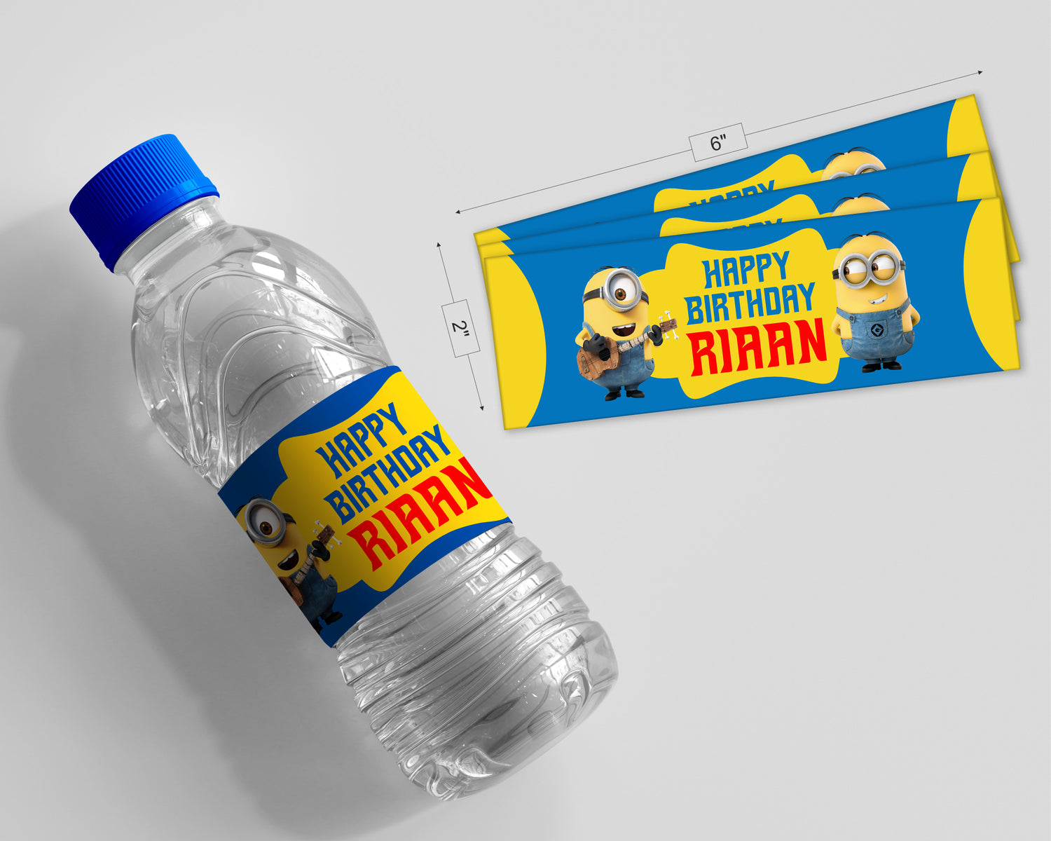 Minion Theme Water Bottle Sticker | Birthday Party Supplies – Party Supplies India for Free Printable Minion Water Bottle Labels