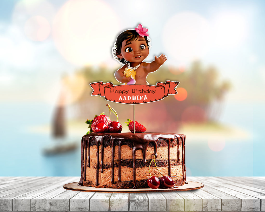 Moana Theme Cake Topper