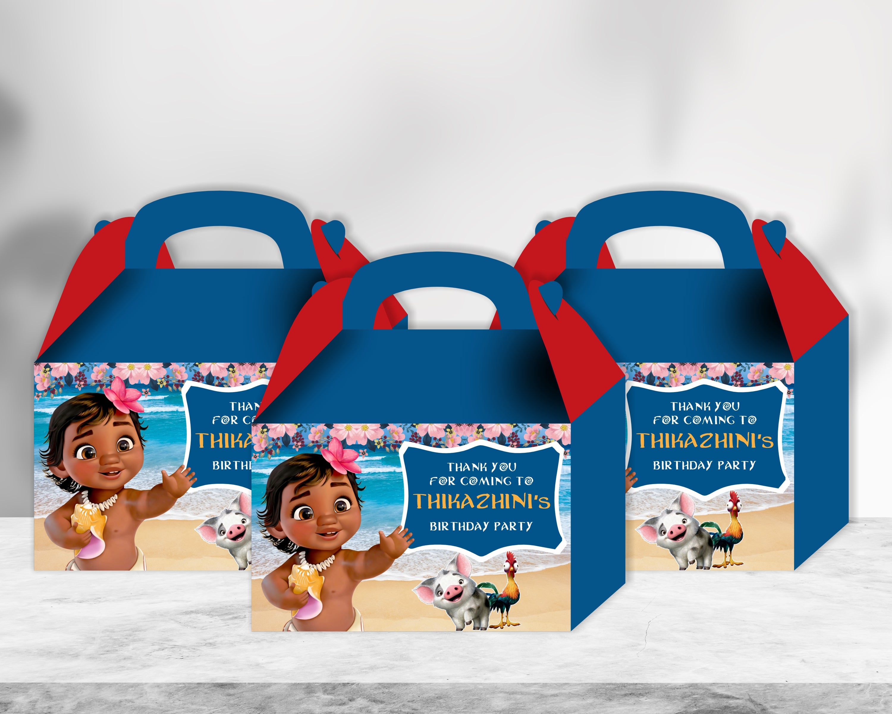 Moana Theme Goodie Return Gift Boxes