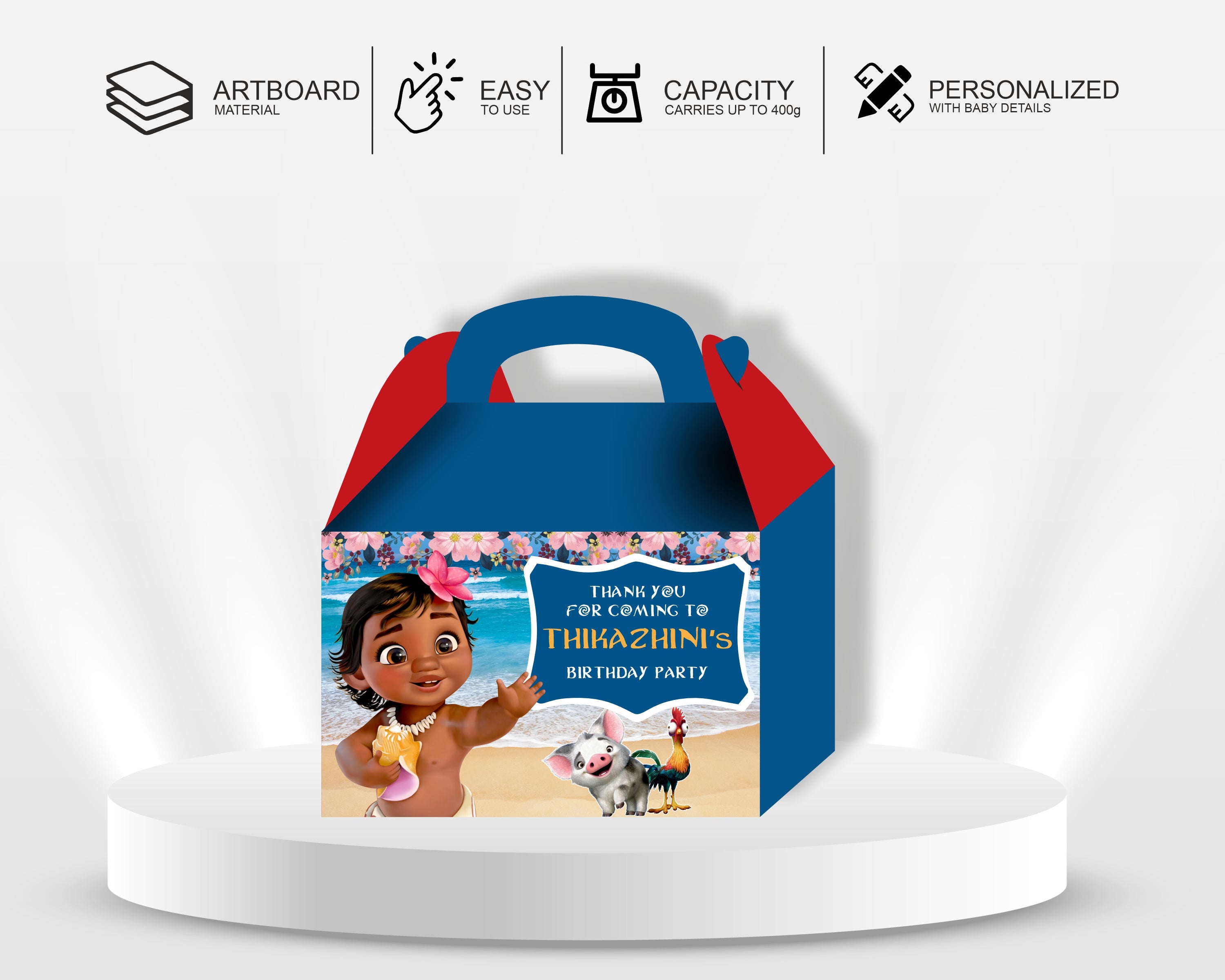 Moana Theme Goodie Return Gift Boxes