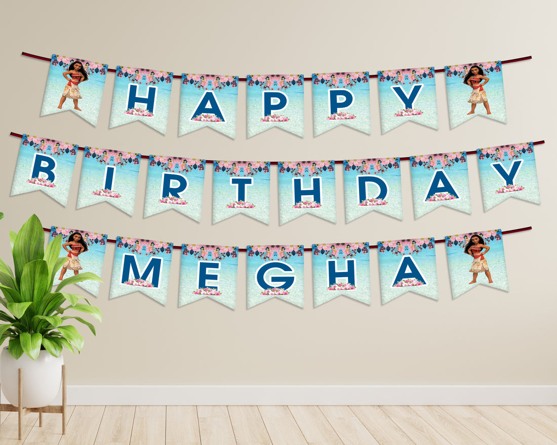 Moana Theme Personalized with Name Hanging