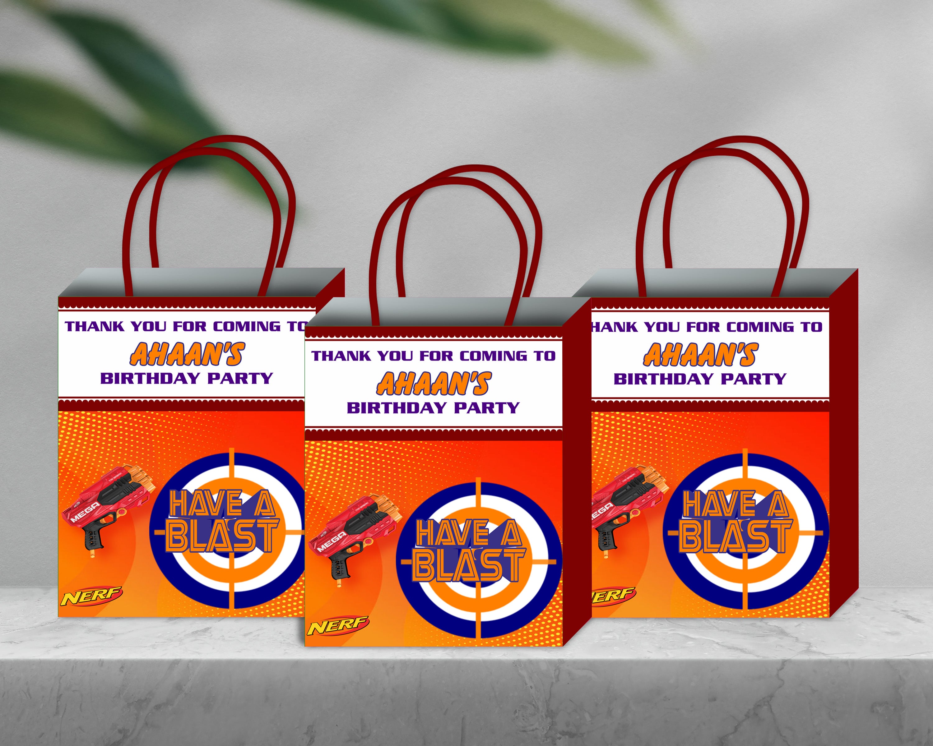 Nerf Theme Return Gift Bag