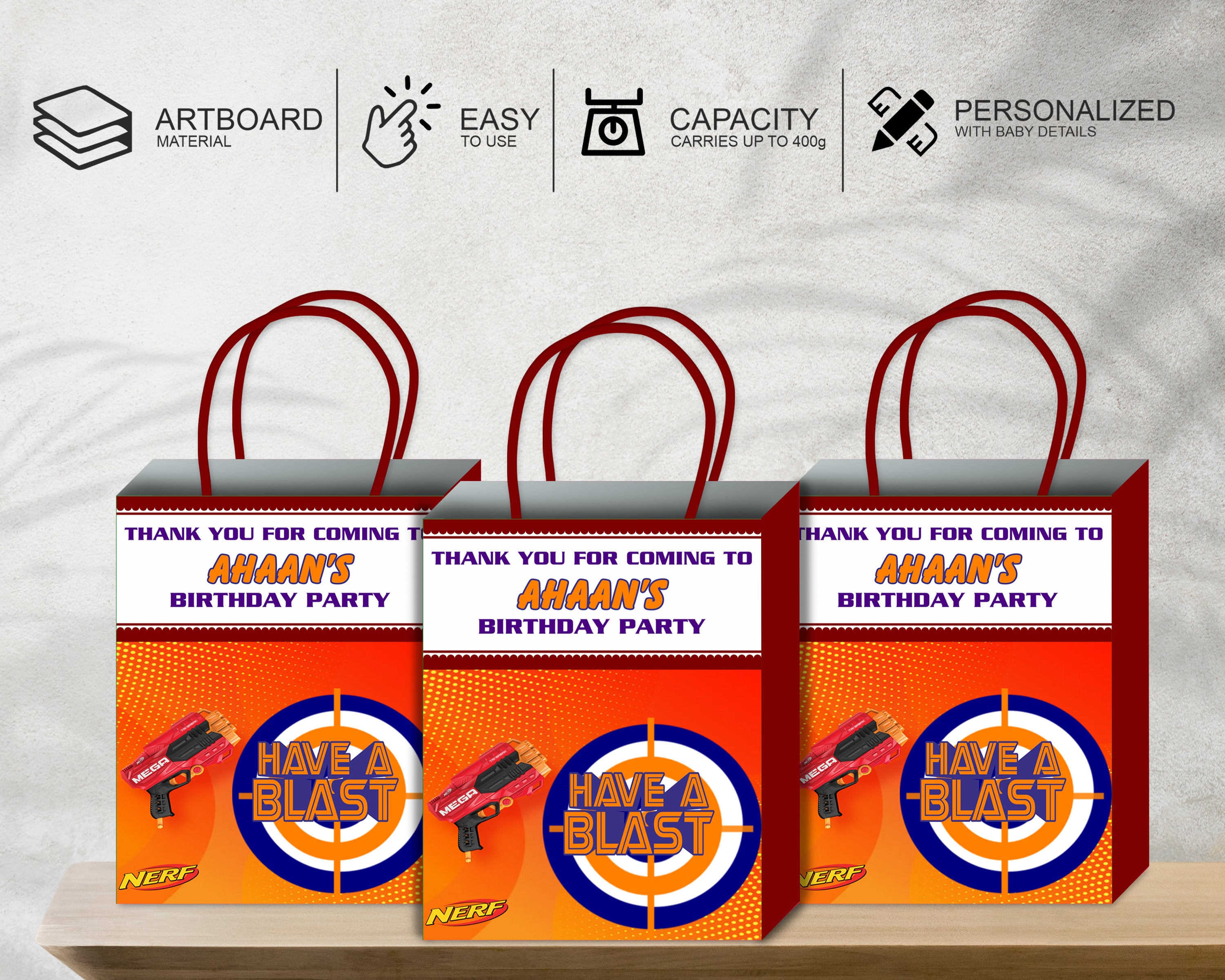 Nerf Theme Return Gift Bag