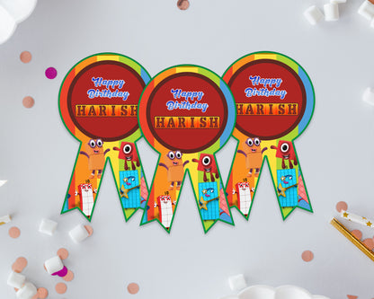 Number Blocks Theme  BADGES