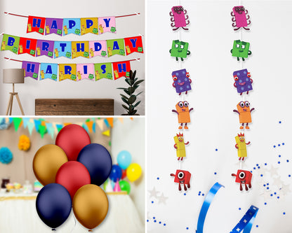 Number Blocks Theme Basic Combo Kit - image 1 of 4 | Party Supplies India