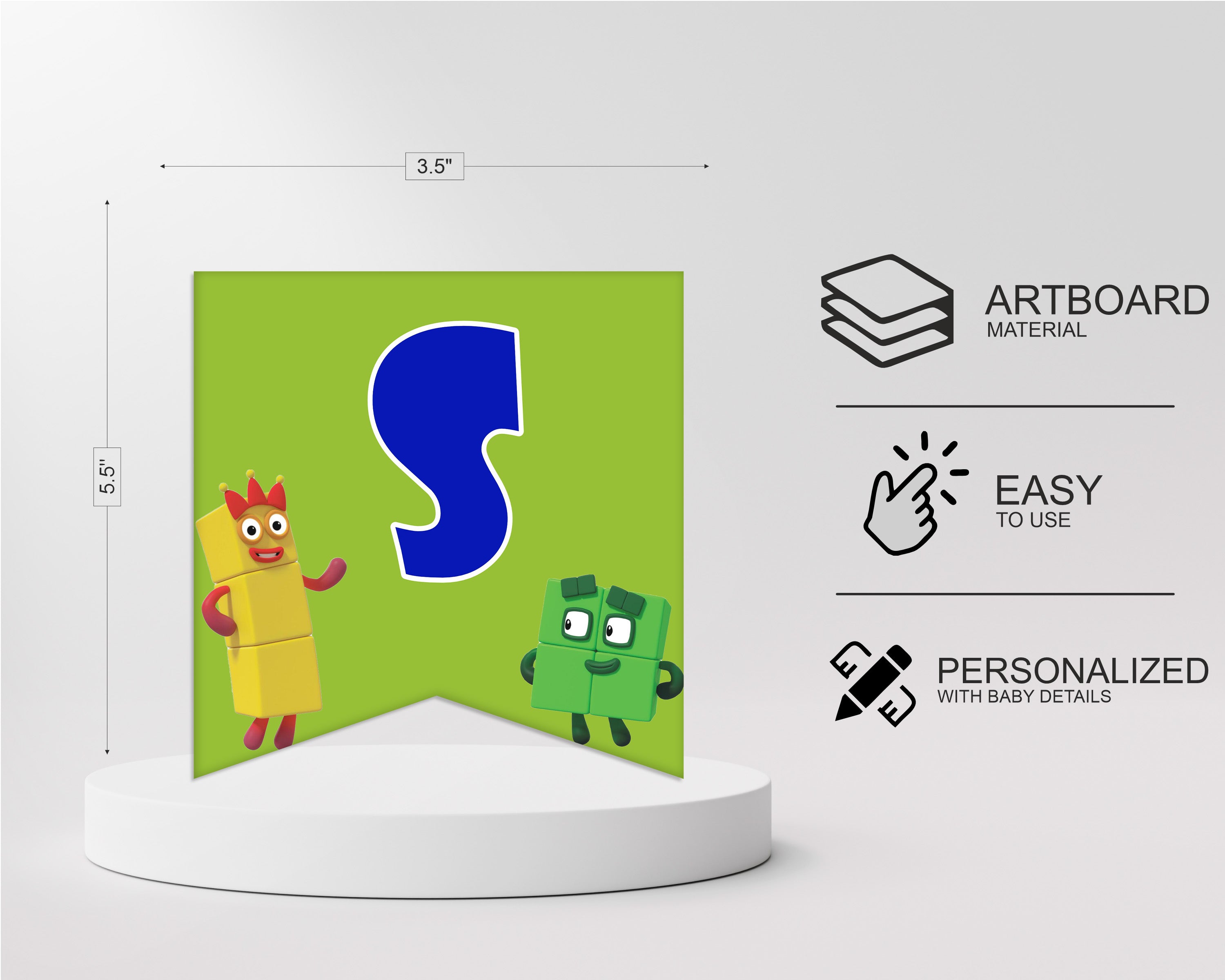 Number Blocks Theme Customized Hanging