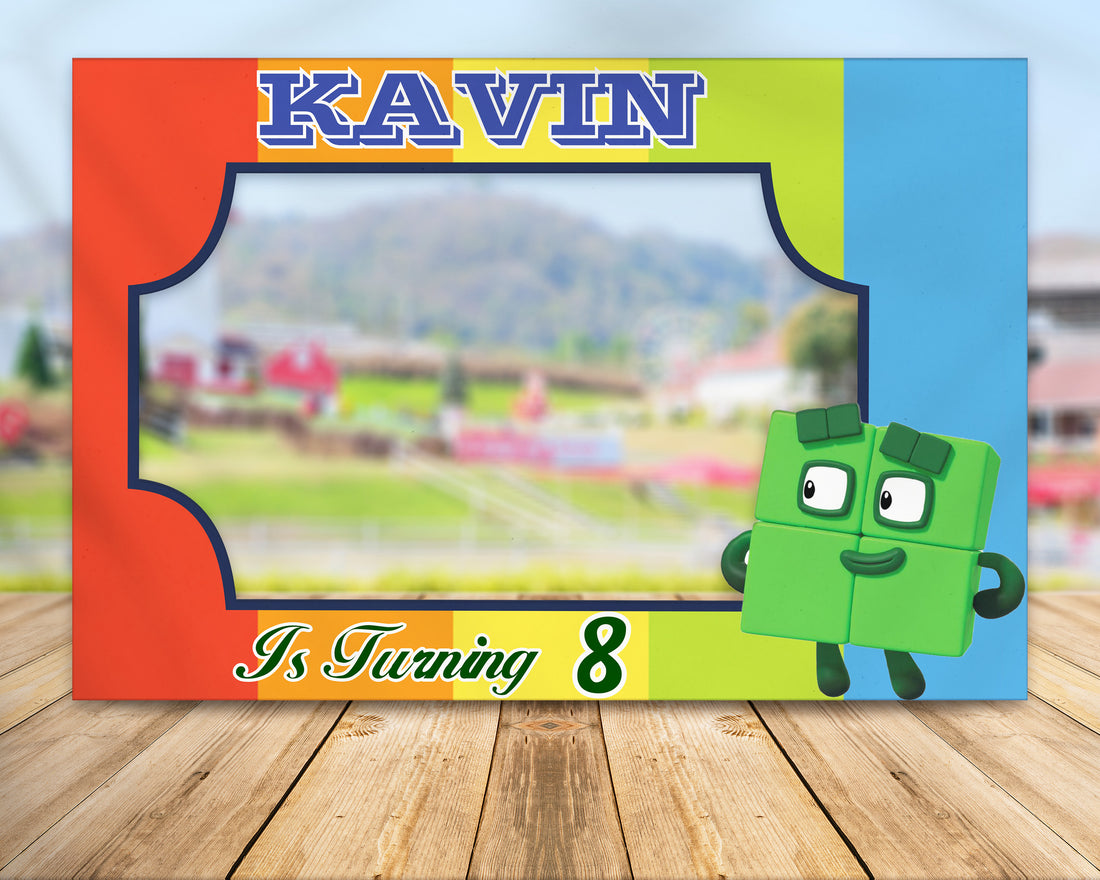 Number Blocks Theme Customized PhotoBooth