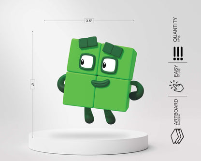 Number Blocks Theme Customized  Swirls