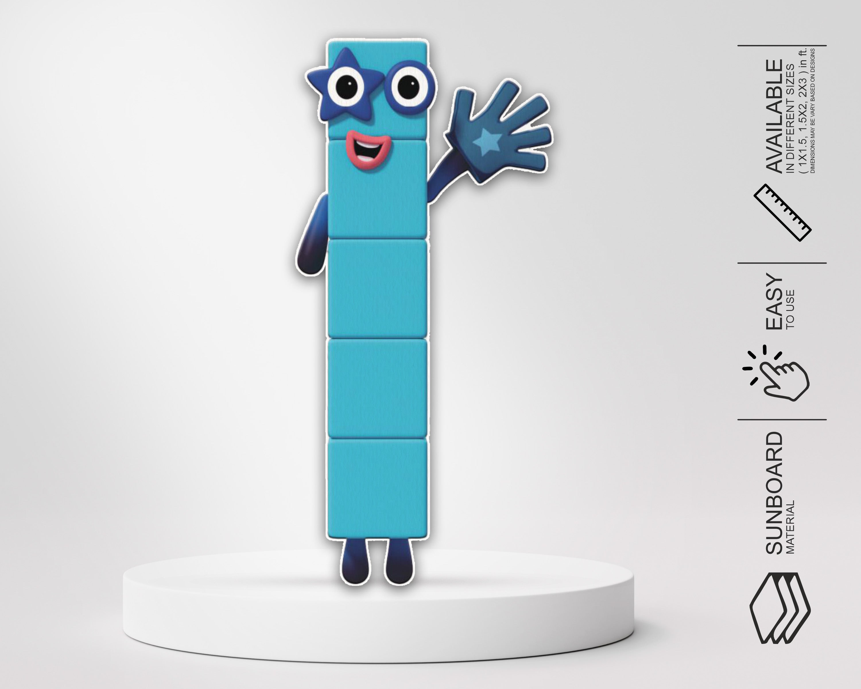 Number Blocks Theme Cutout NBL-05