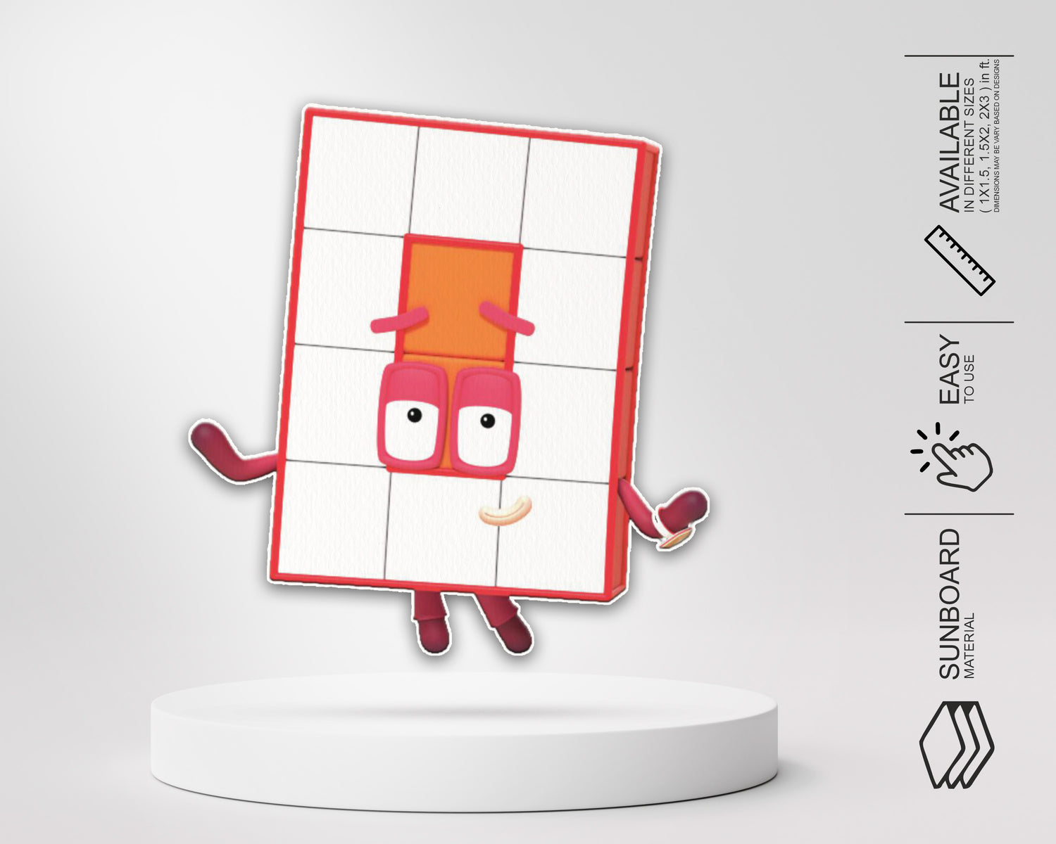 Number Blocks Theme Cutout - 11 | Customized party supplies – Party ...