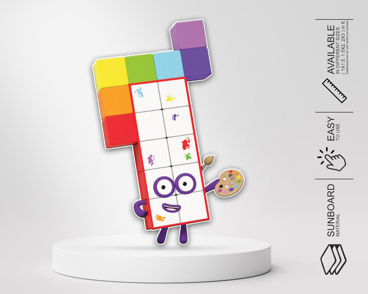Number Blocks Shushing Number Blocks Theme Cutout - 13 | Customized party supplies – Party ...