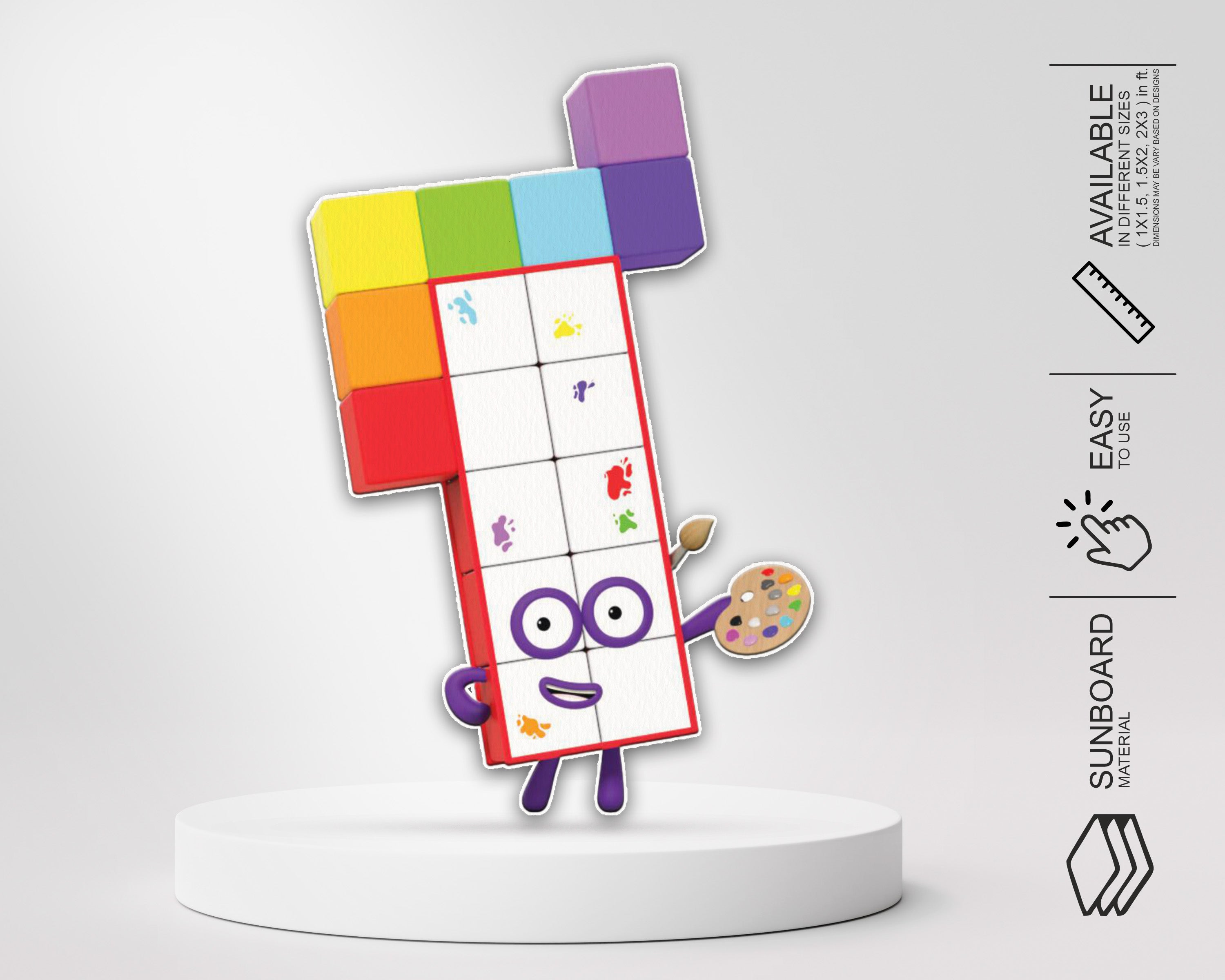 Number Blocks Theme Cutout NBL-13