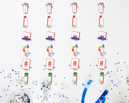 Number Blocks Theme Dangler