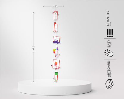 Number Blocks Theme Dangler