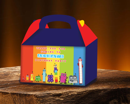 Number Blocks Theme Goodie Return Gift Boxes