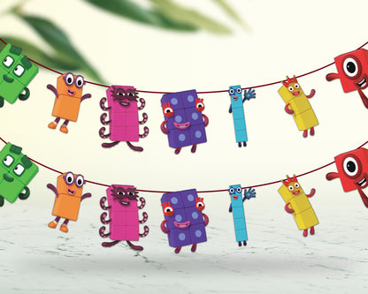 Number Blocks Theme Hanging