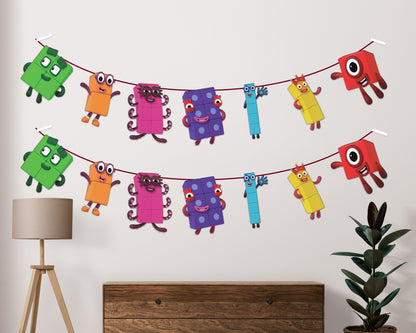 Number Blocks Theme Hanging