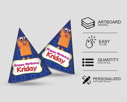 Number Blocks Theme Hat