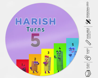 Number Blocks Theme Backdrop