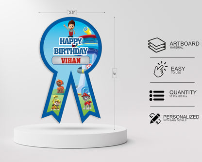 Paw Patrol  Theme Badges