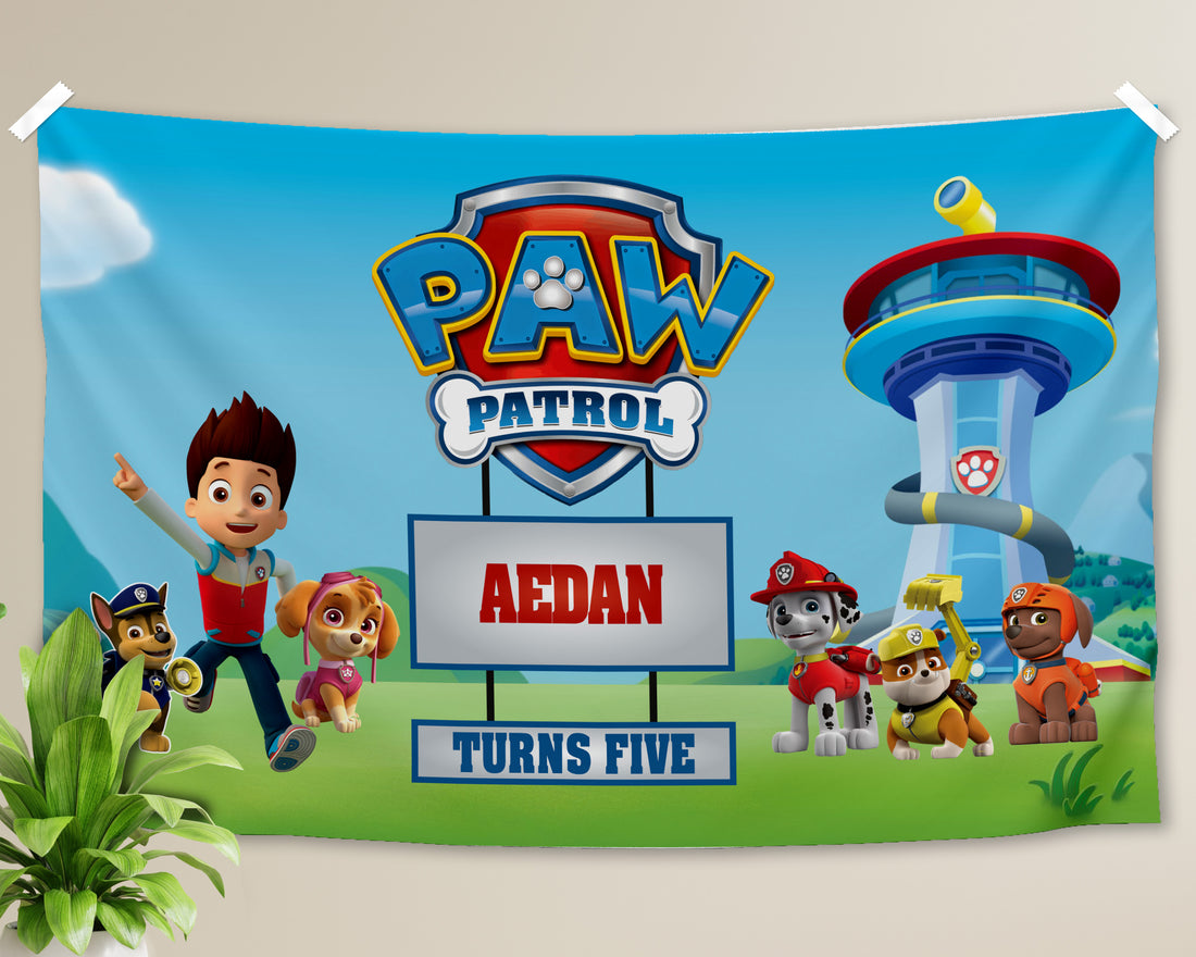 Paw Patrol theme Backdrop