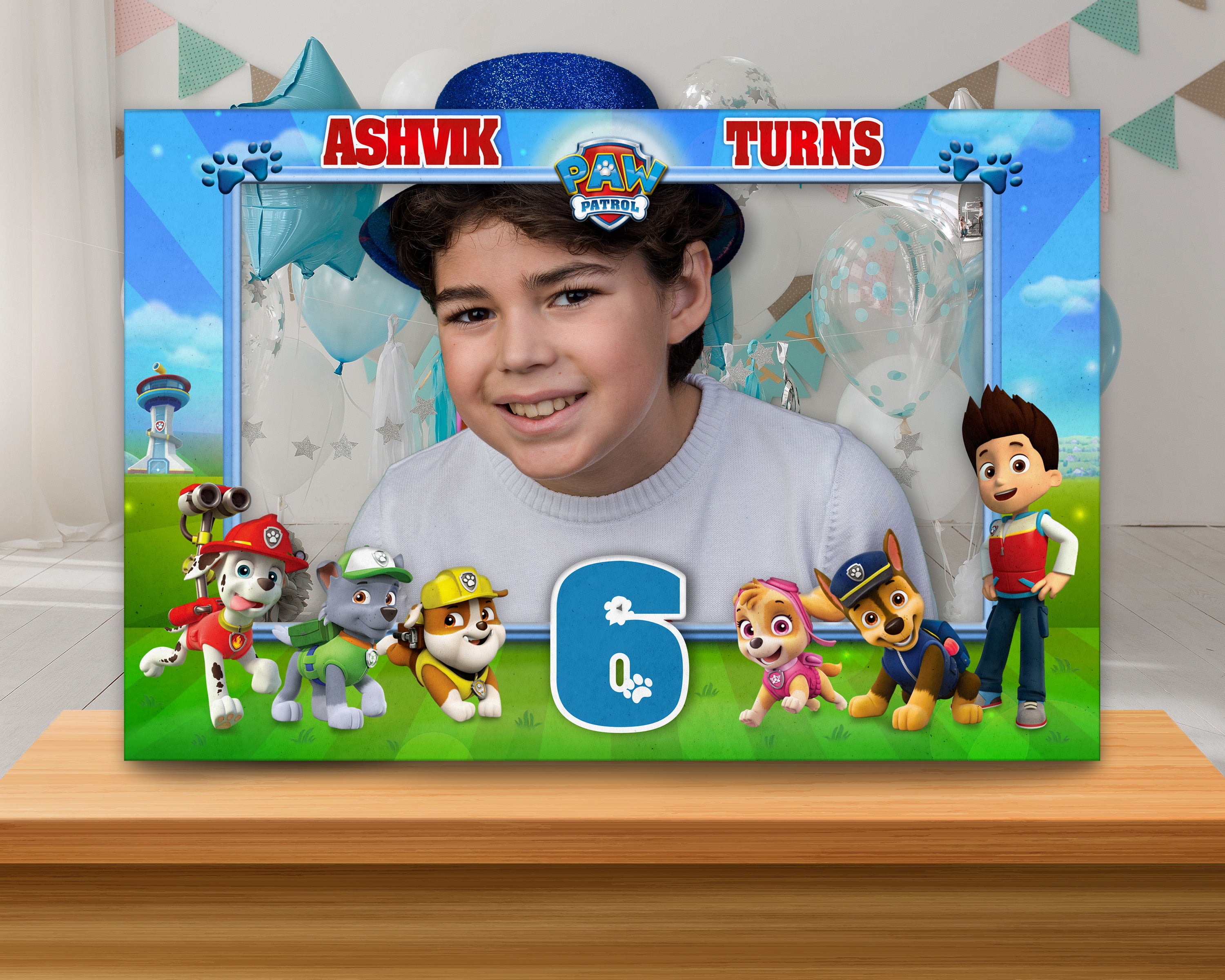 Construction Balloon Rch Paw Patrol Theme Customized Photobooth | Birthday Party Supplies India