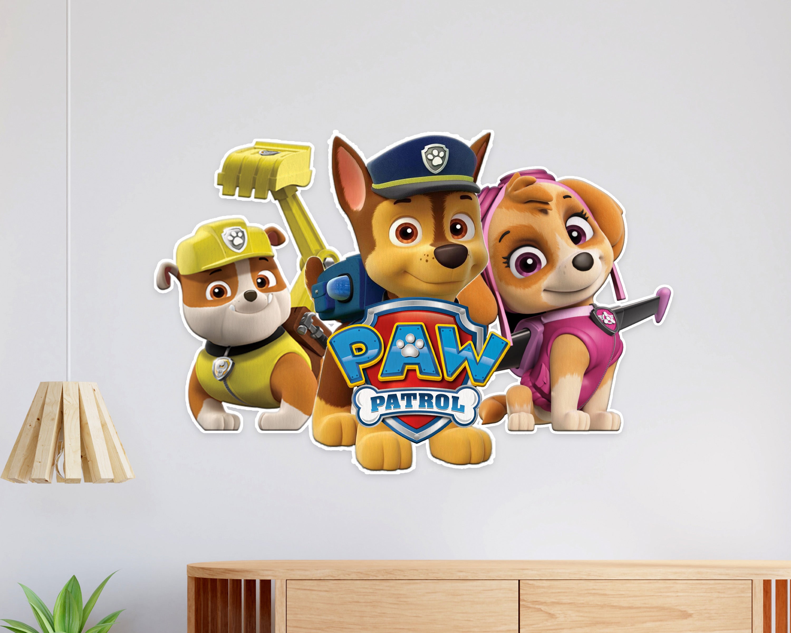 Construction Balloon Rch Paw Patrol Theme All Characters Combined Cutout | Birthday Party Items ...