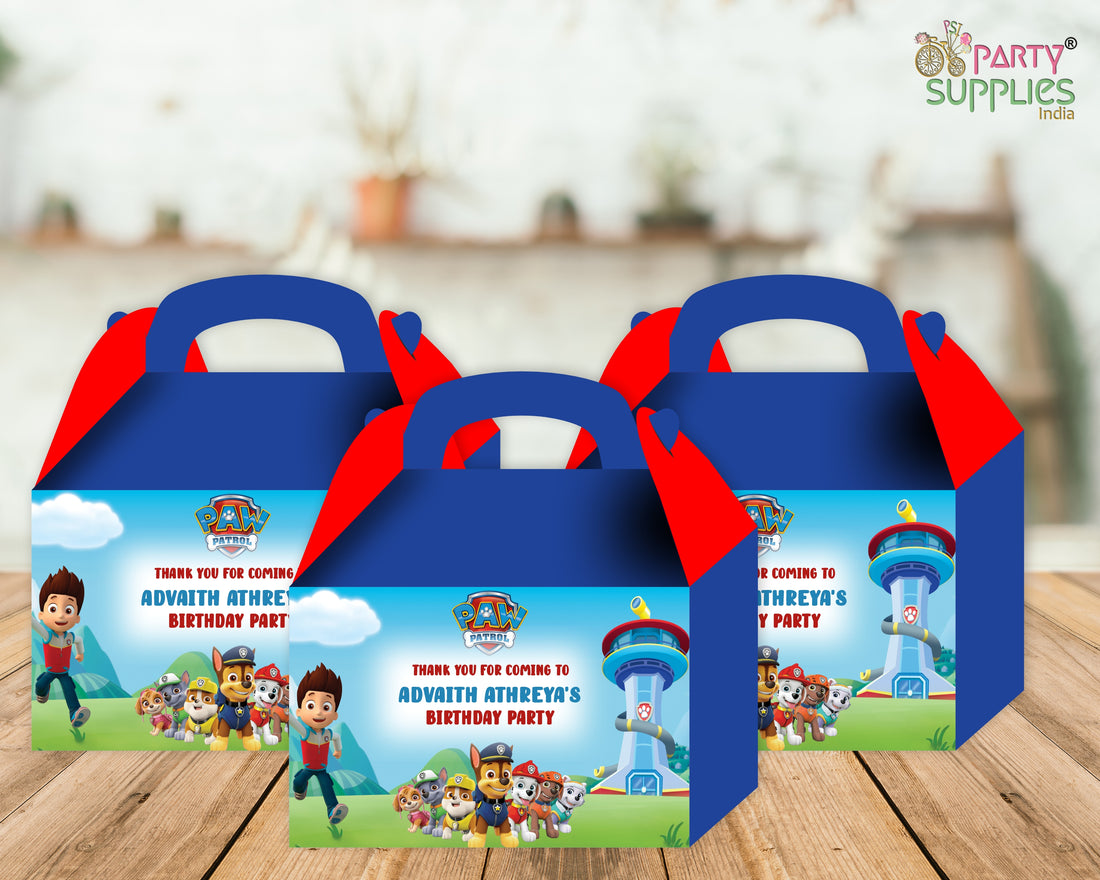 Paw Patrol Theme Goodie Return Gift Boxes