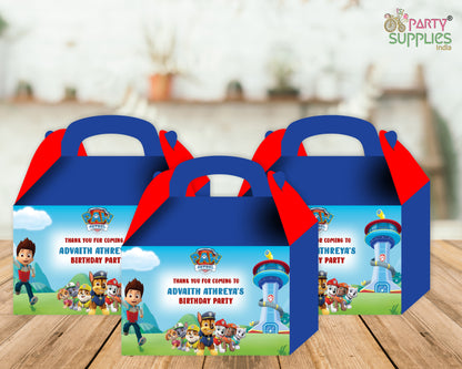 Paw Patrol  Theme Goodie Return Gift Boxes