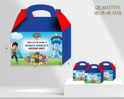Paw Patrol  Theme Goodie Return Gift Boxes