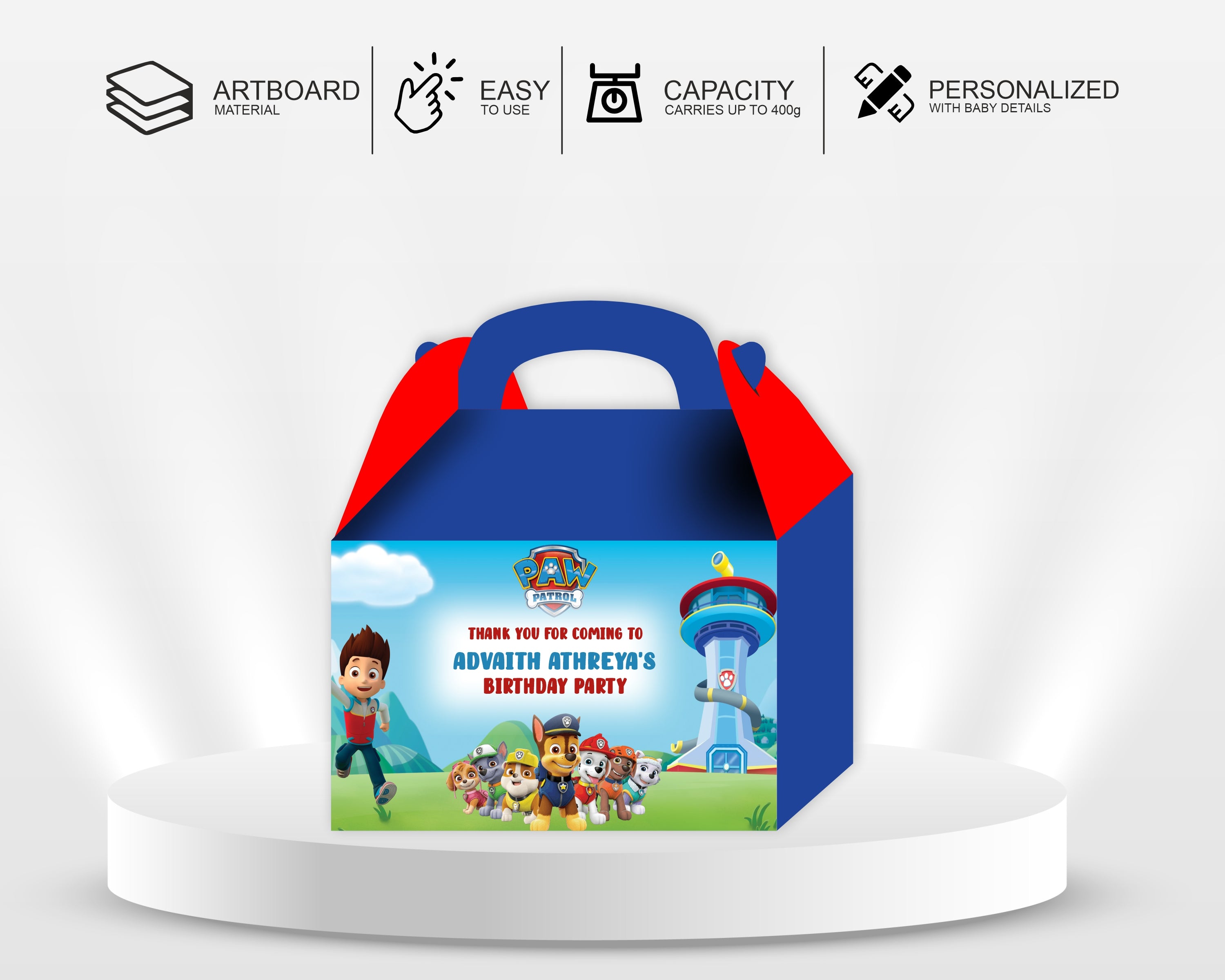 Paw Patrol  Theme Goodie Return Gift Boxes