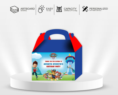 Paw Patrol  Theme Goodie Return Gift Boxes