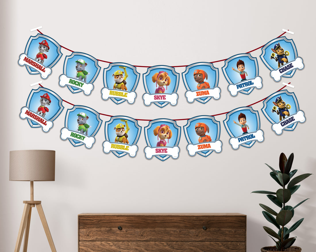 Paw Patrol Theme Character Hanging