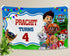 Paw Patrol Theme Personalized Backdrop - 6x4 Ft. - image 1 of 7 | Party Supplies India
