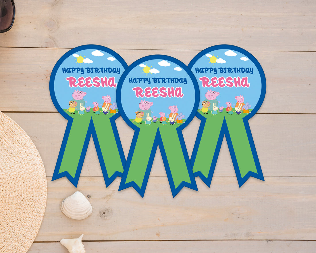 Peppa Pig Theme Badges