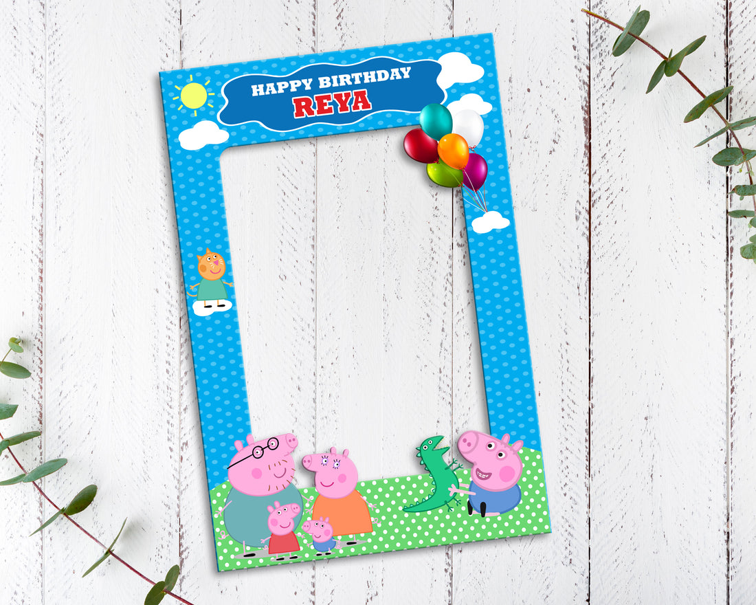 Peppa Pig Theme Customized Photobooth