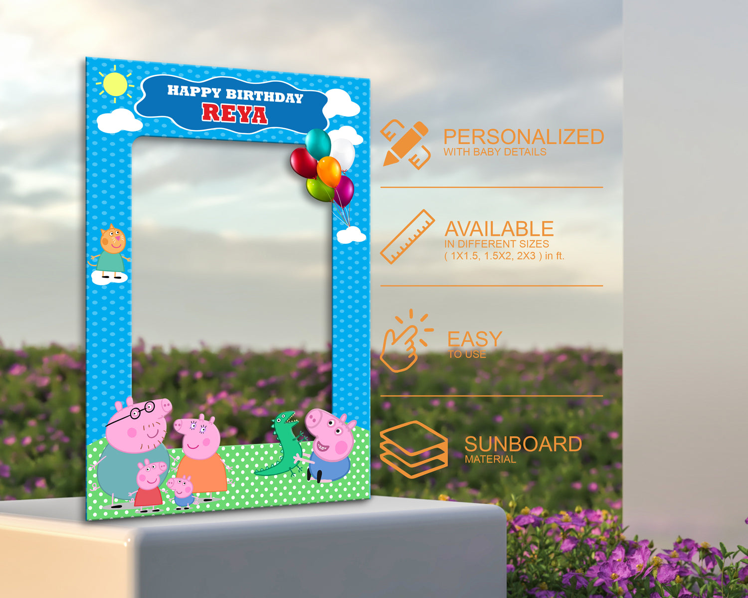 PSI Peppa Pig Theme Customized Photobooth