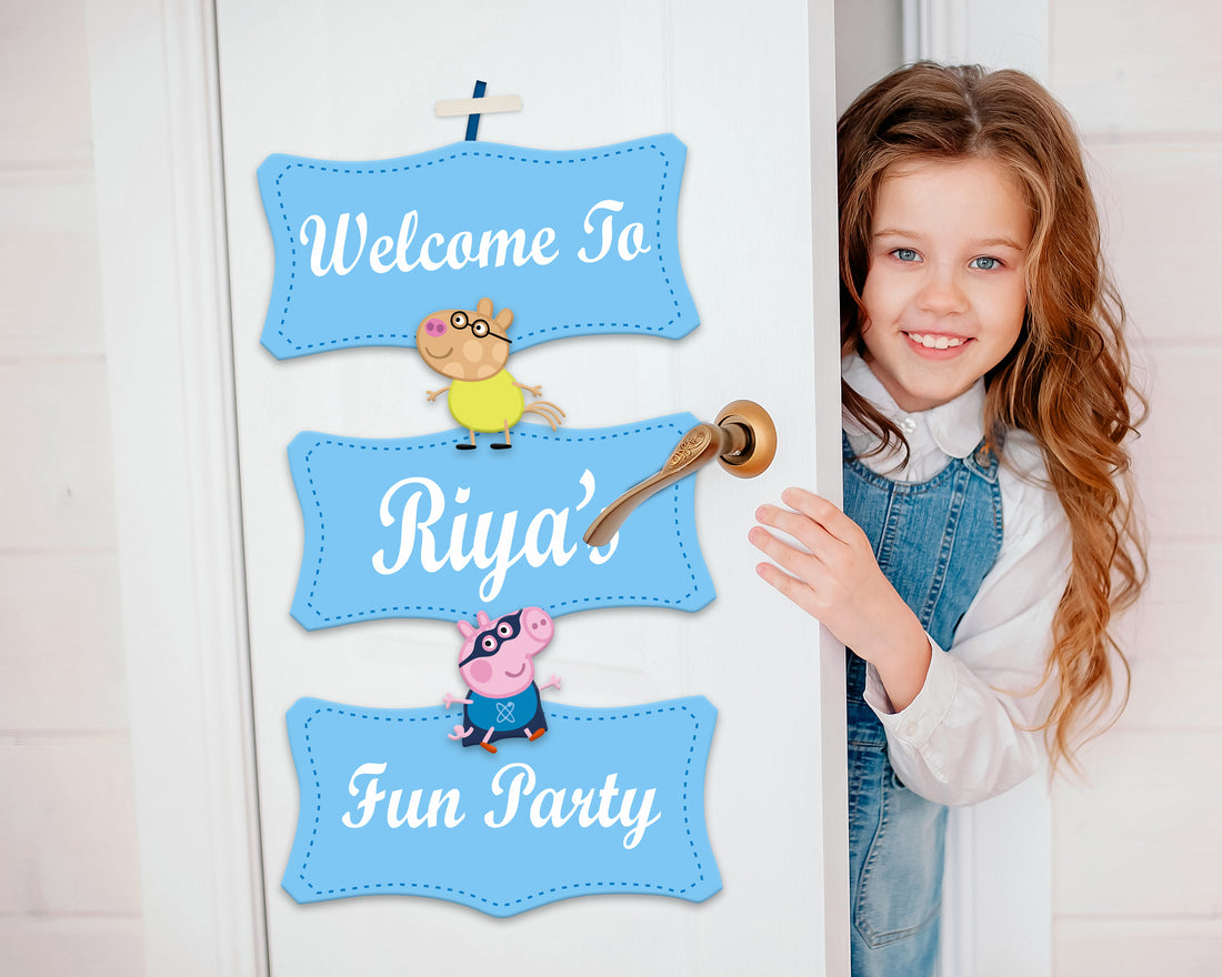 Peppa Pig Theme Door poster