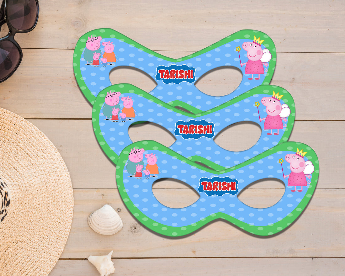 Peppa Pig Theme Personalized Eye Mask
